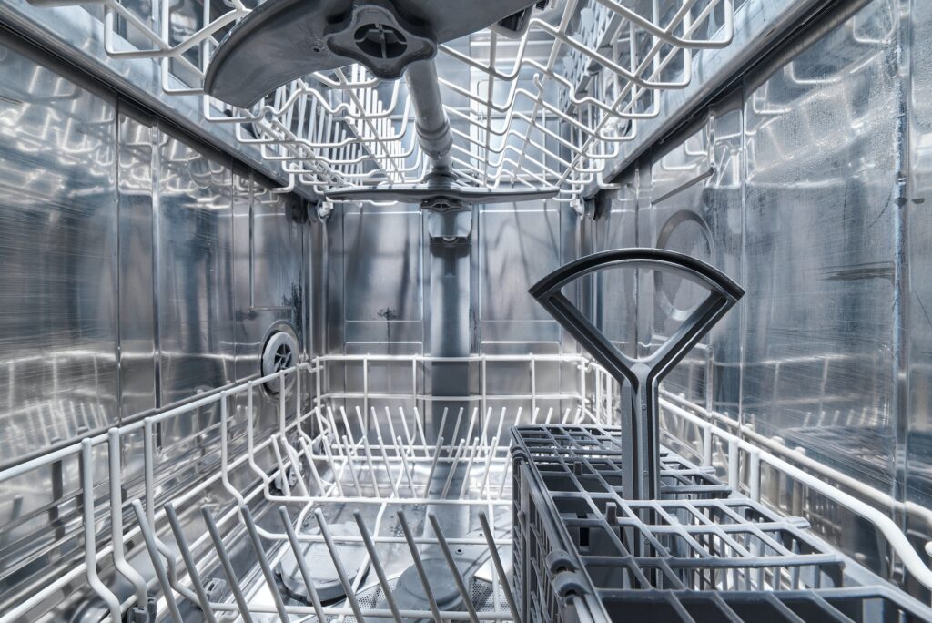 Clean Empty dishwasher machine inside