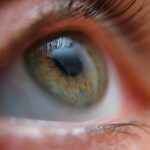 Closeup of a person's beautiful green eye
