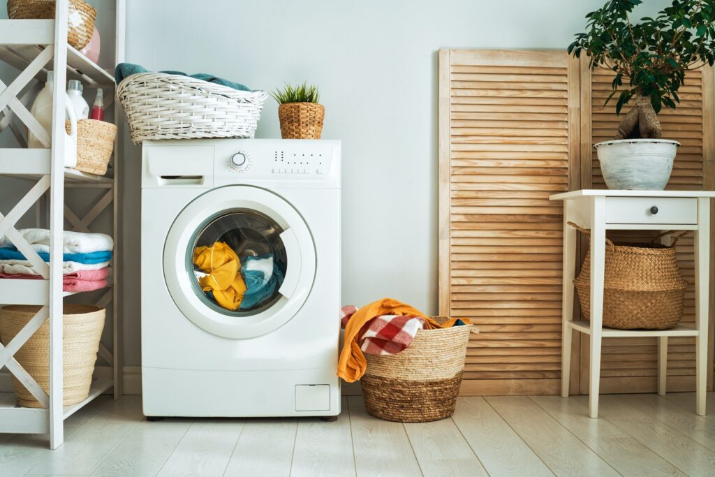 laundry room with a washing machine