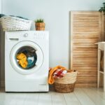 laundry room with a washing machine